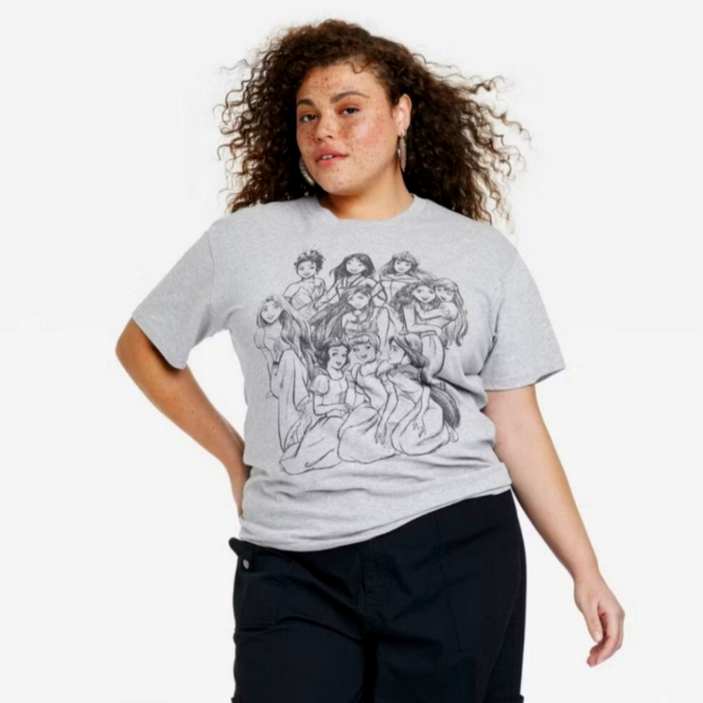 🍎3/$10 Disney Princesses Women's T-shirt XXL